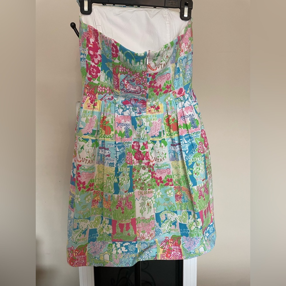 Lilly Pulitzer Lottie Dress Size 2 Lilly’s State of Mind - Picture 3 of 5